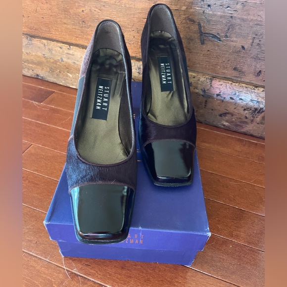 Stuart Wiseman brown vintage shoe with faux fur - Picture 2 of 3